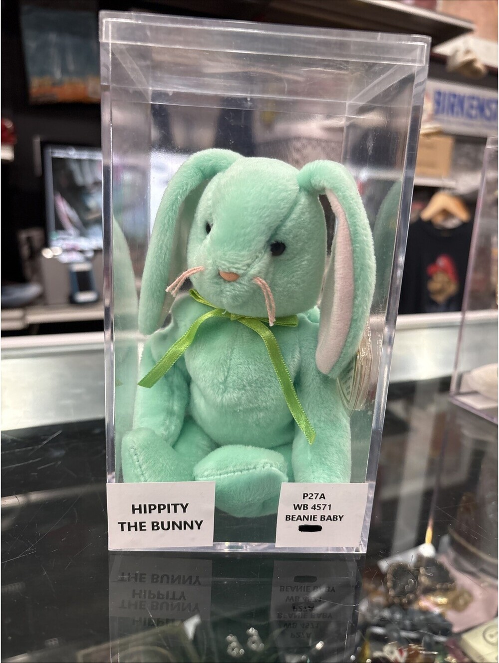 NWT : TY Hippity the Green Bunny Plush Toy